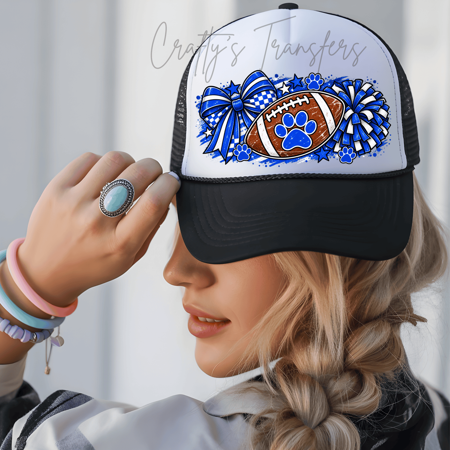 Blue Cheer Football DTF Hat Transfer