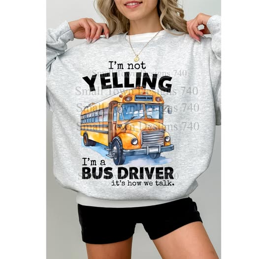 Bus Driver DTF Transfer - Dr Seus, Yelling