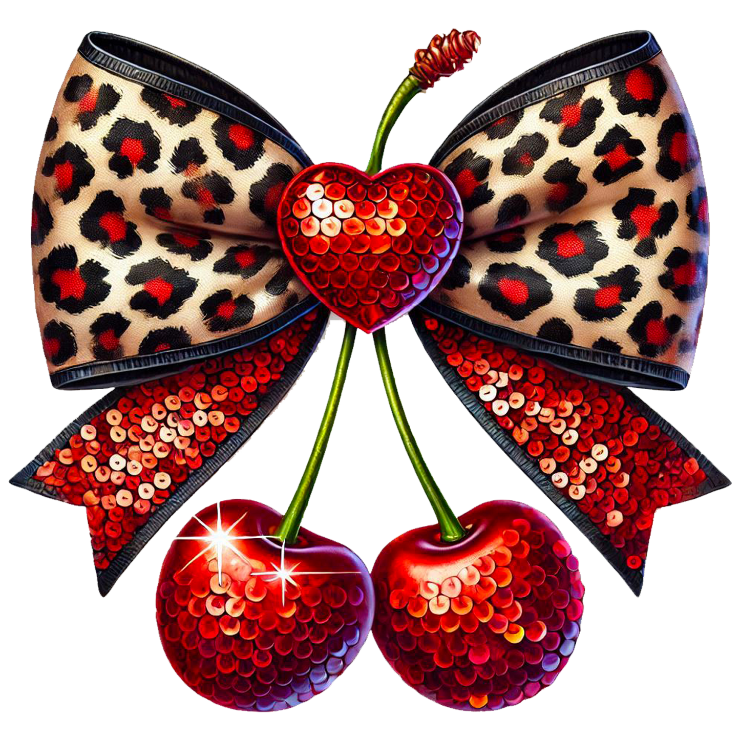 Red Cherry Bow - DTF Transfer