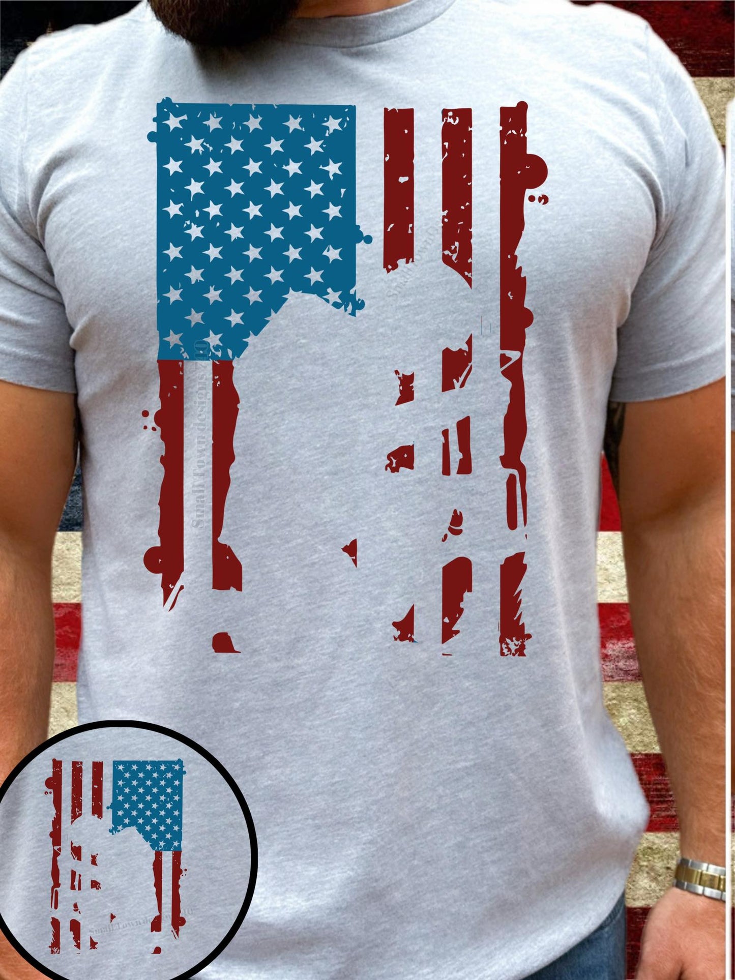 Flag & Soldier DTF Transfer