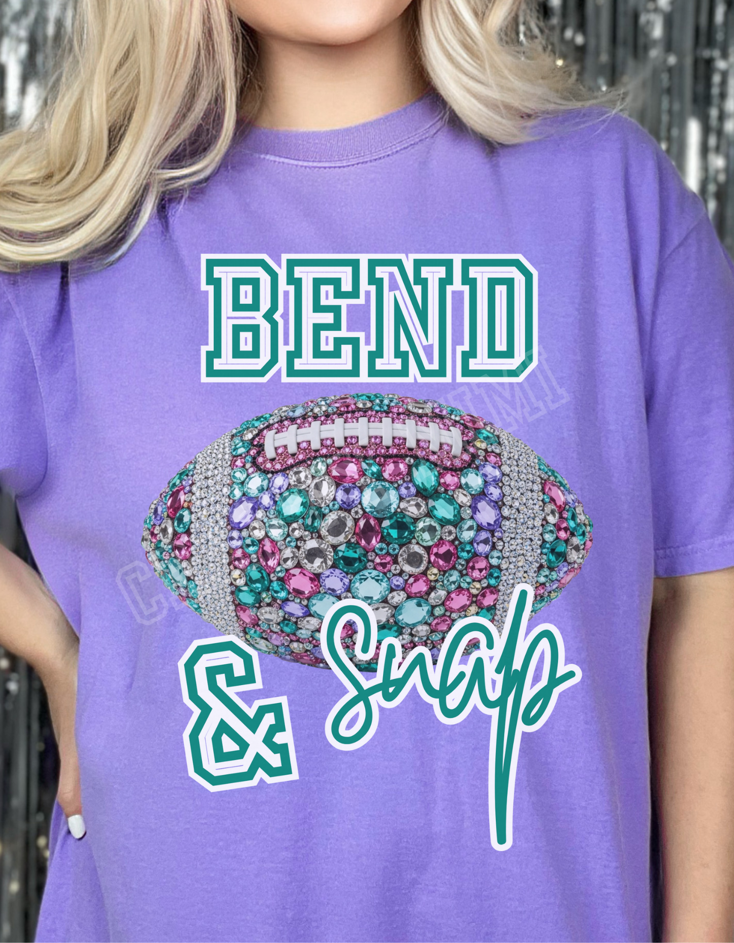 Bend & Snap - Pink Rhinestone Football