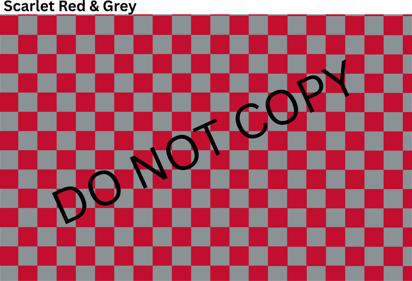 Scarlet Red & Grey Checkered