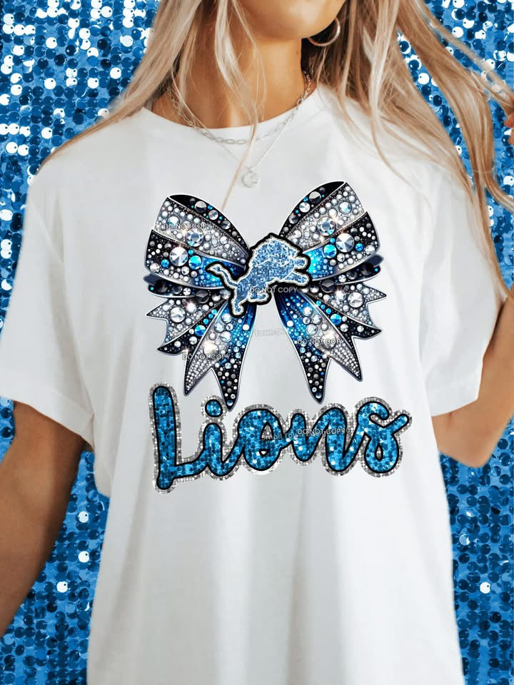 Detroit Lions - NFL - Football - Bling Bow