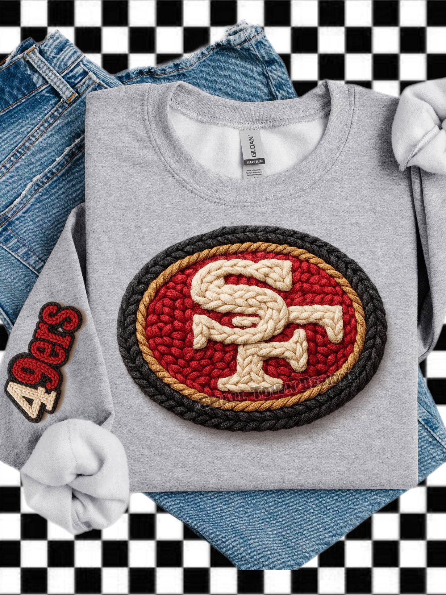 San Francisco 49ers Faux Yarn Style