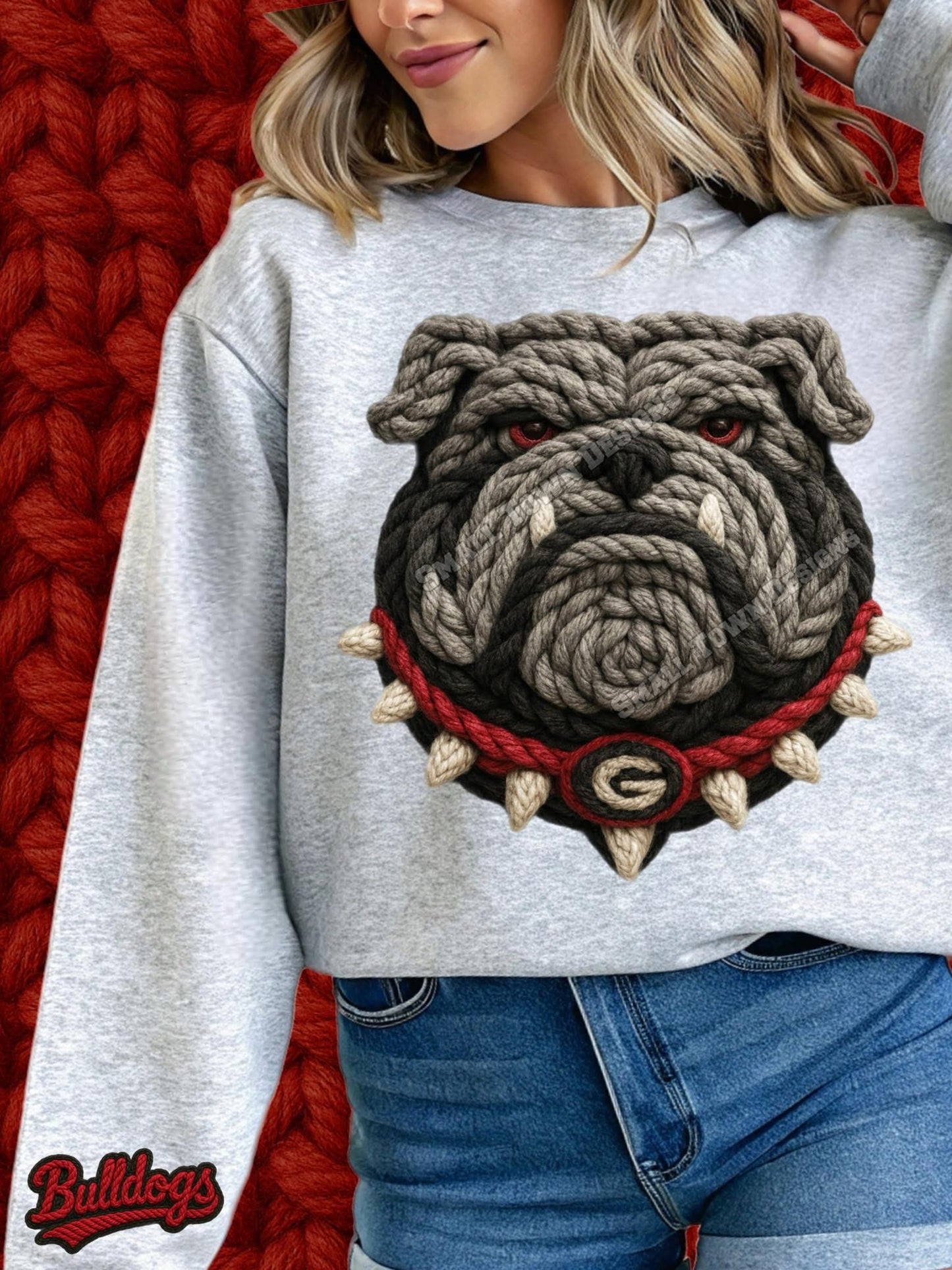 Bulldogs Faux Yarn Style