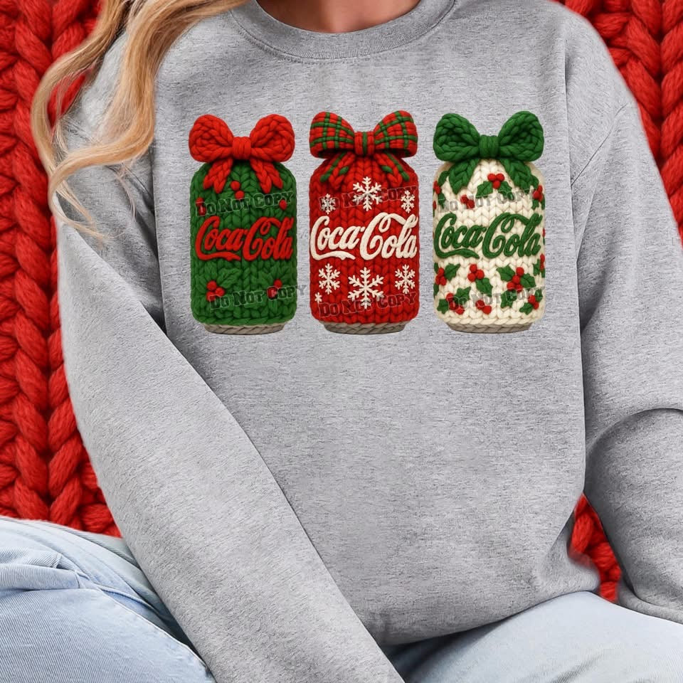 Faux Yarn Coca Cola Cans
