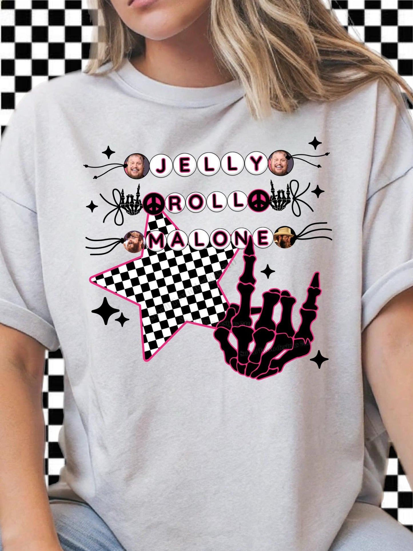 Jelly Roll & Post Malone DTF Transfer