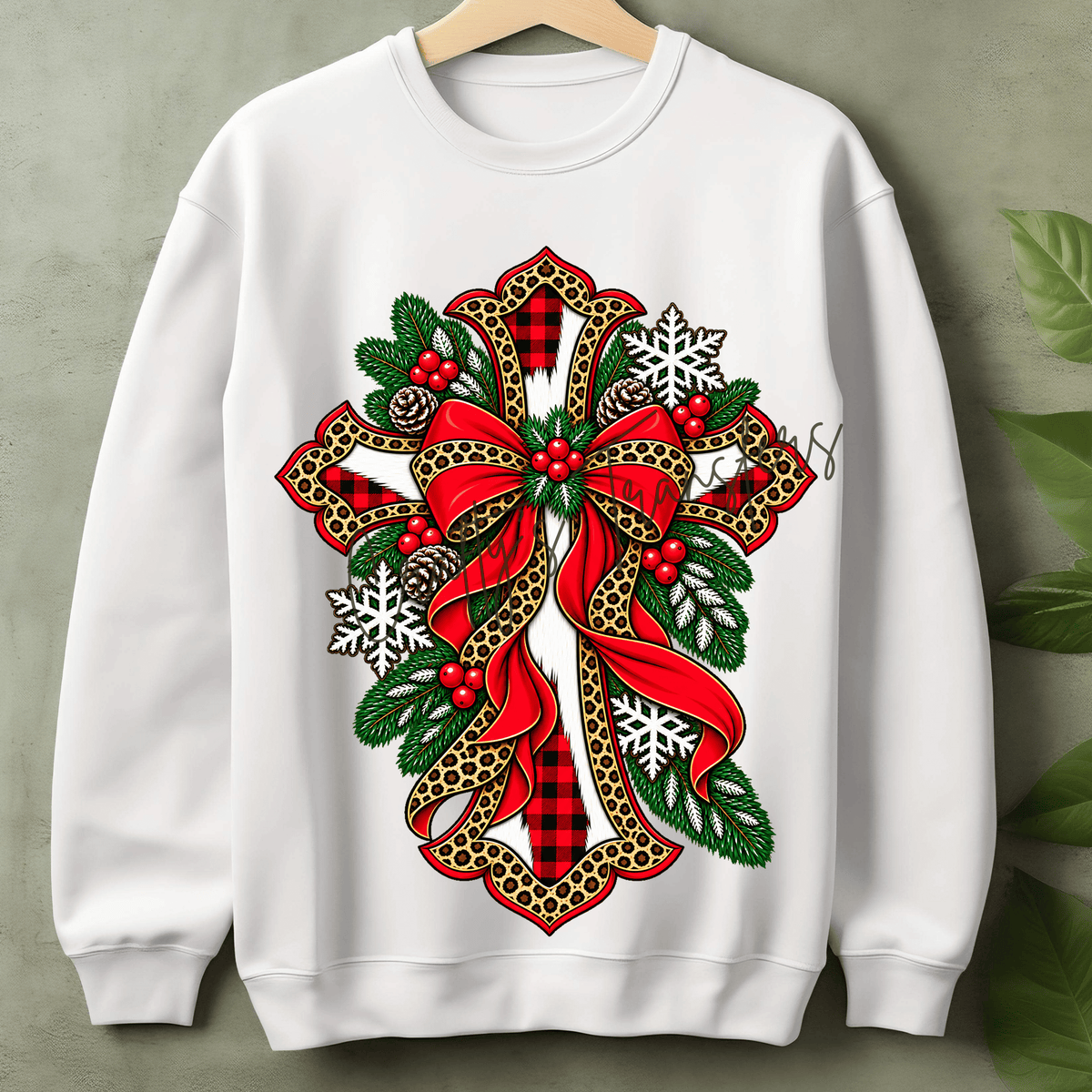 Christmas Wreath Cross