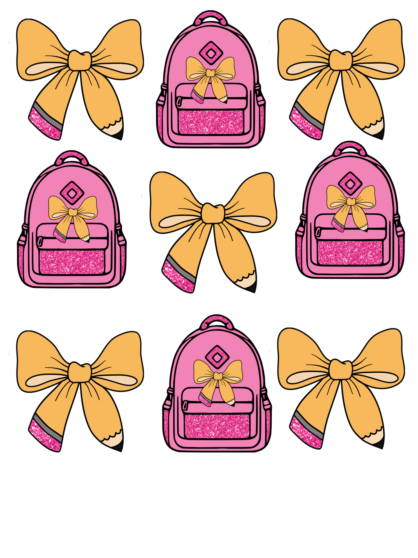 Pencil Bow Backpack