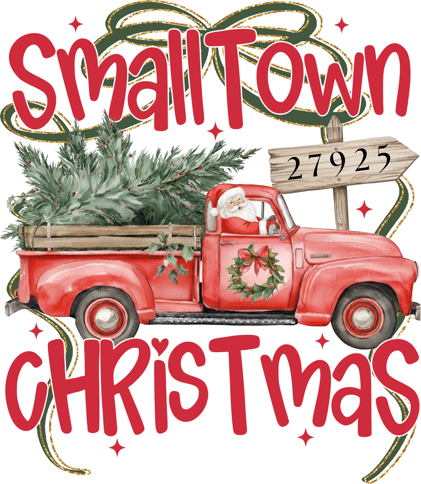 Small Town Christmas - Personalized Zip Code