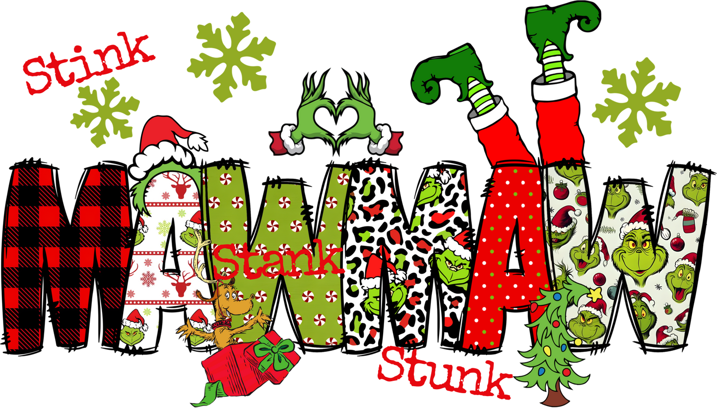 Grinchy Family Names - Oma, Mawmaw - Any Name