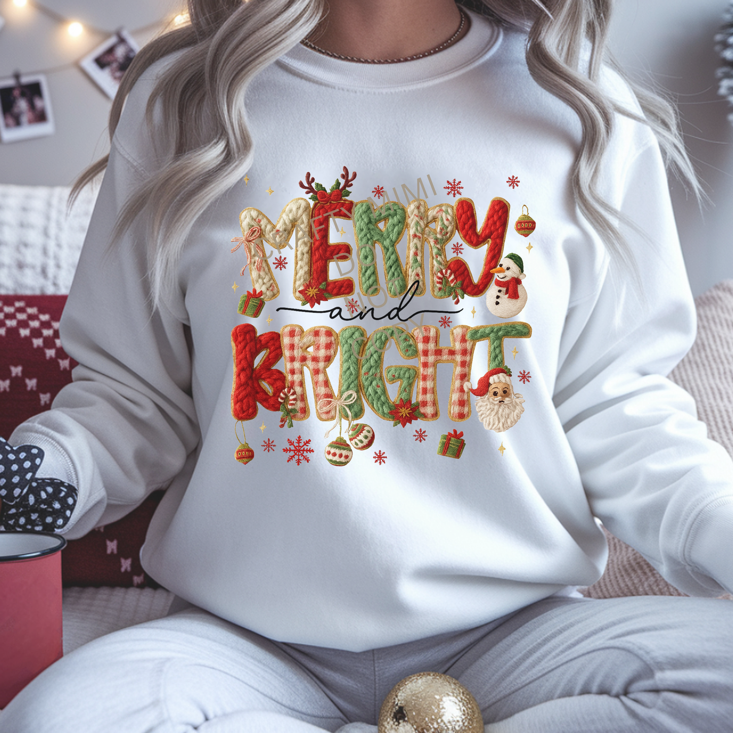 Merry & Bright Faux Yarn Style
