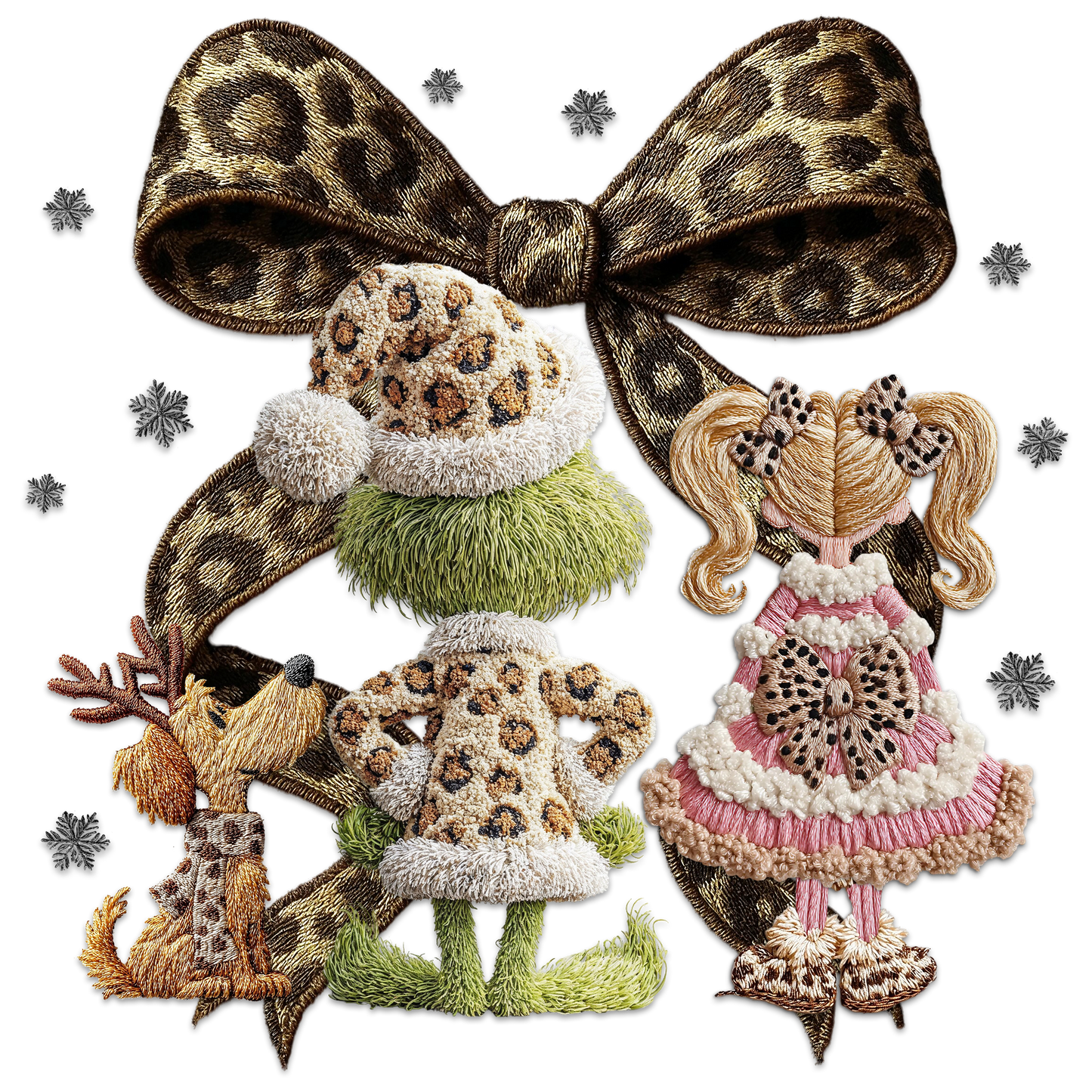 Grinch Christmas Bow