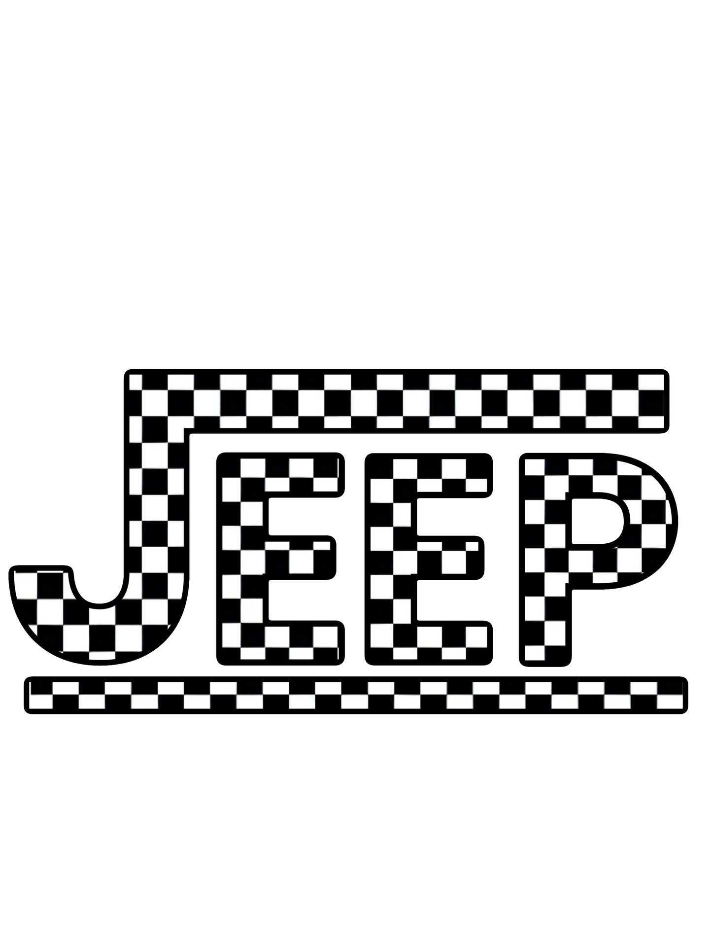 Jeep - Black and White Checkered