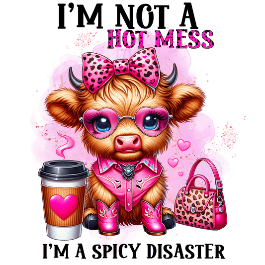 I'm Not a Hot Mess I'm A Spicy Disaster - DTF Print