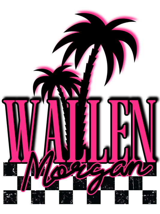 Morgan Wallen with Pink Palms - DTF Transfer