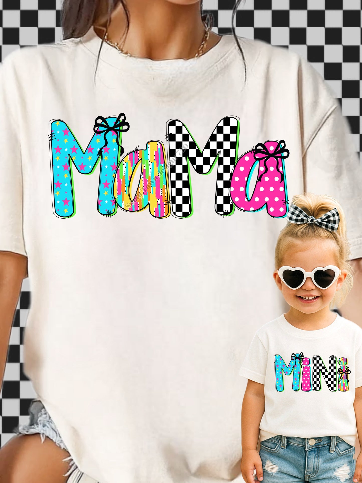 Colorful Mama, Mini, Mimi, Auntie, Gigi, Nana - DTF Transfer