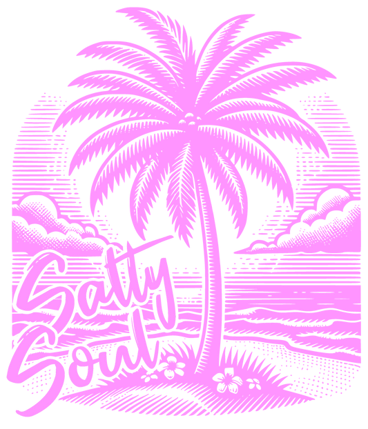 Salty Soul - Pink - DTF Transfer