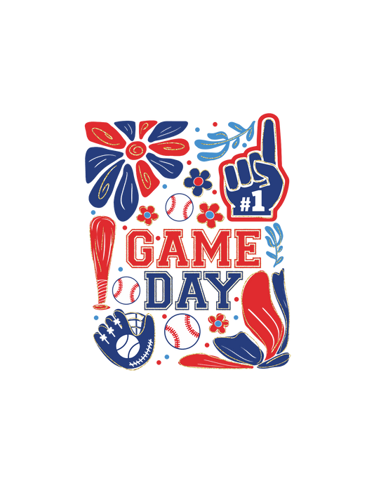 Game Day Blue and Red