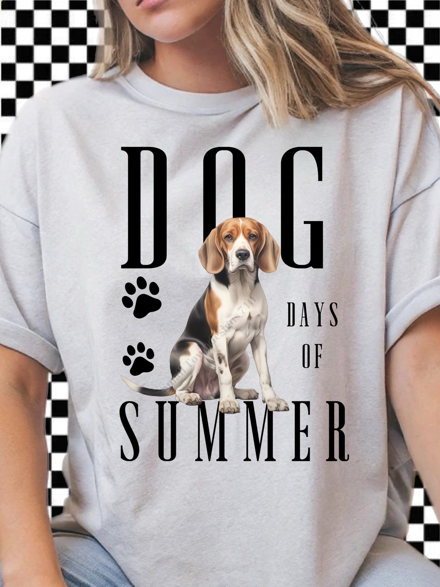 Dog Days of Summer - DTF Transfer (multiple breeds to choose from)