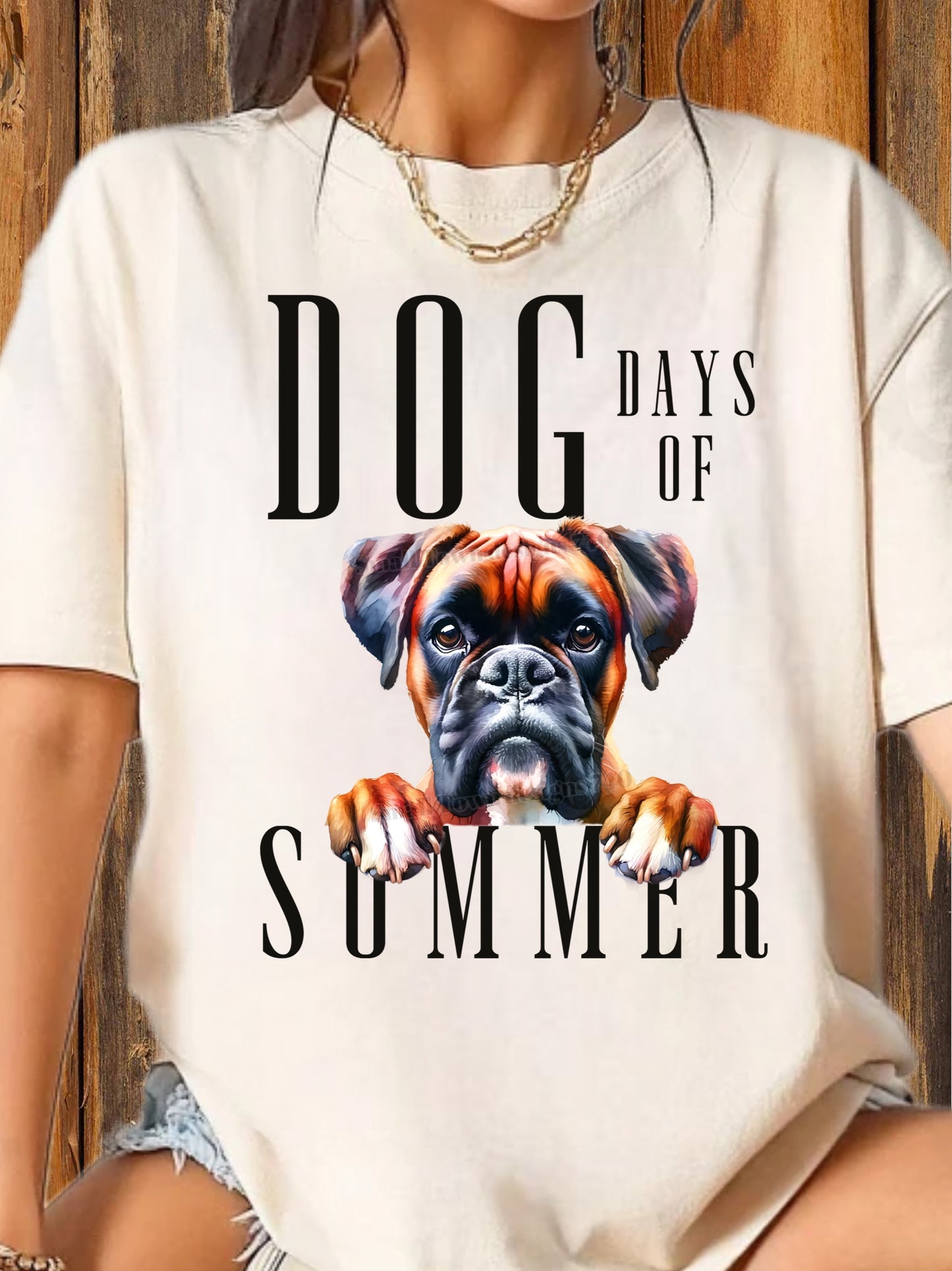 Dog Days of Summer - DTF Transfer (multiple breeds to choose from)