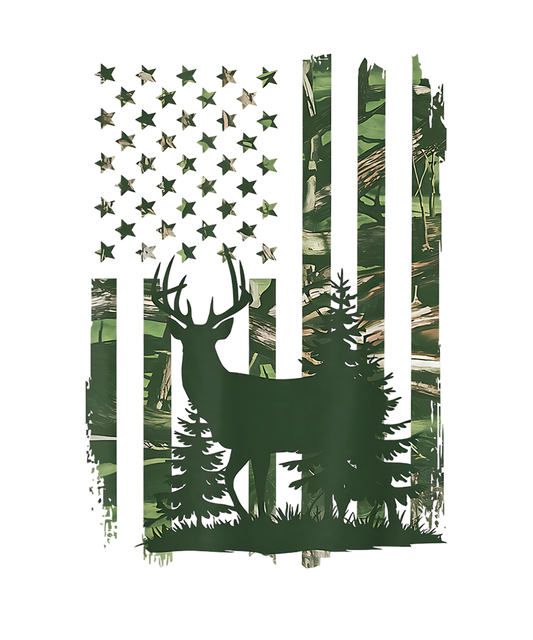 American Flag - Hunting - Deer