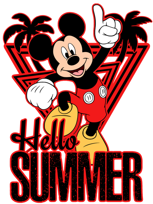Hello Summer - Mickey - Red