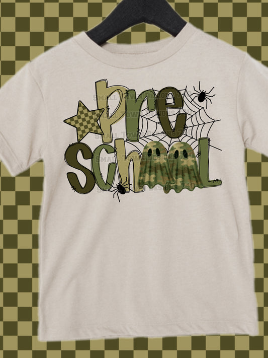 Green Halloween Ghost - Grades / School Roles