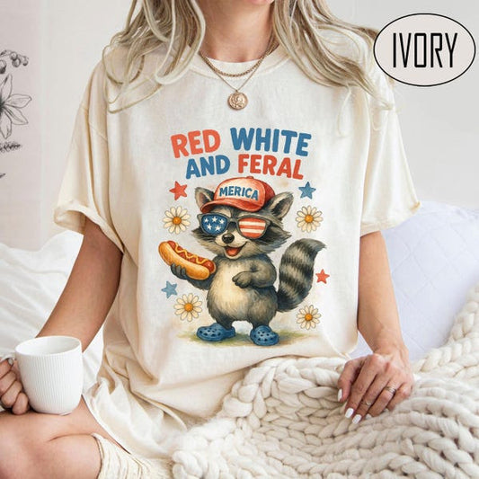 Red White & Feral 4th of July - DTF Transfer