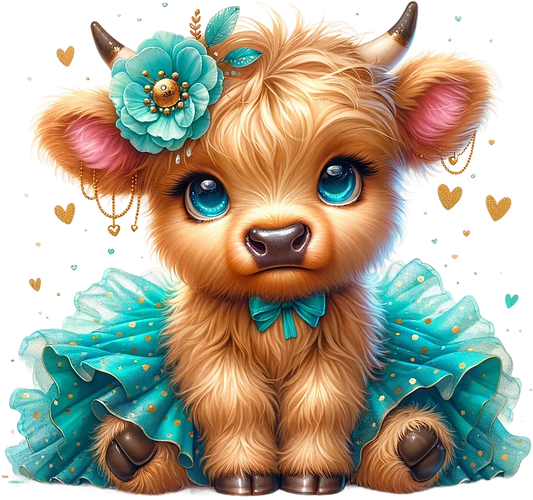Highland Cow - TealTutu
