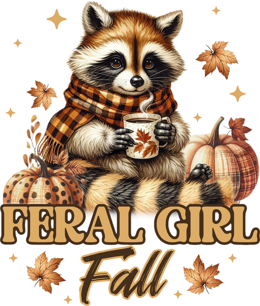 Feral Girl Fall Racoon