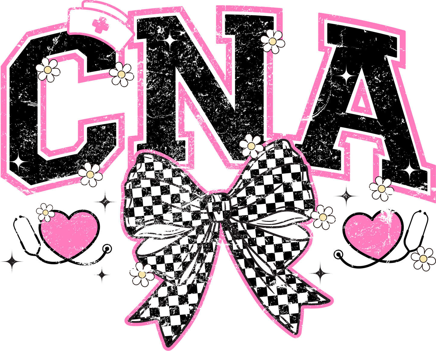 CNA Checkered Bow