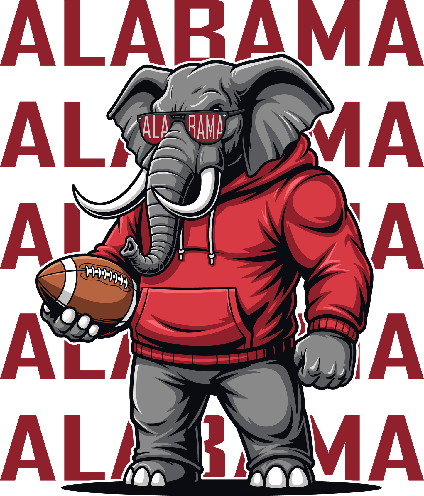 Alabama Stacked with Elephant