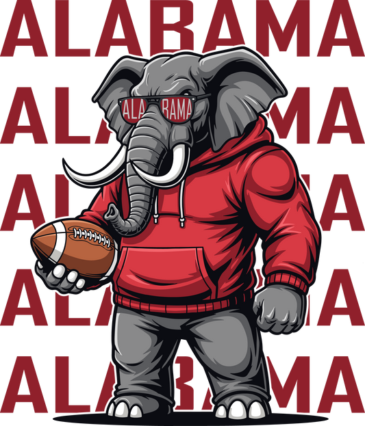 Alabama Stacked with Elephant