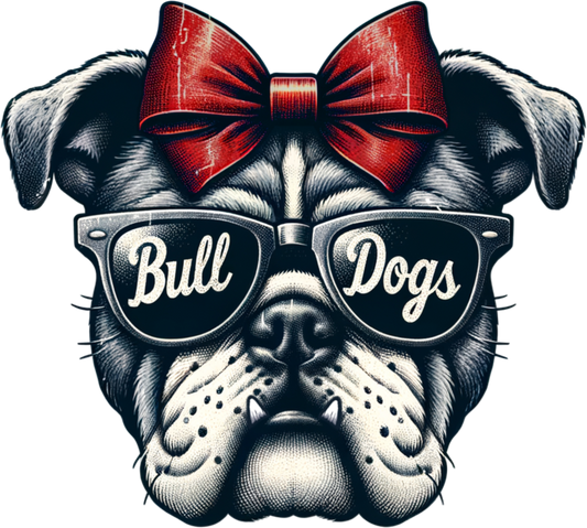 Bulldogs Red Bow