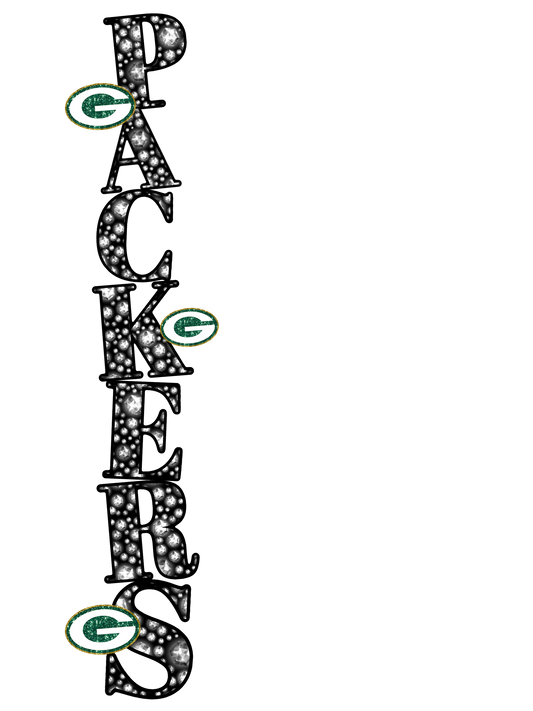 Green Bay Packers Rhinestone Helmet & Sleeve