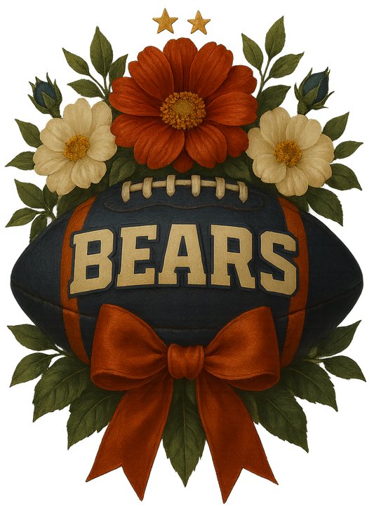 Chicago Bears Football Tattoo Style Coquette