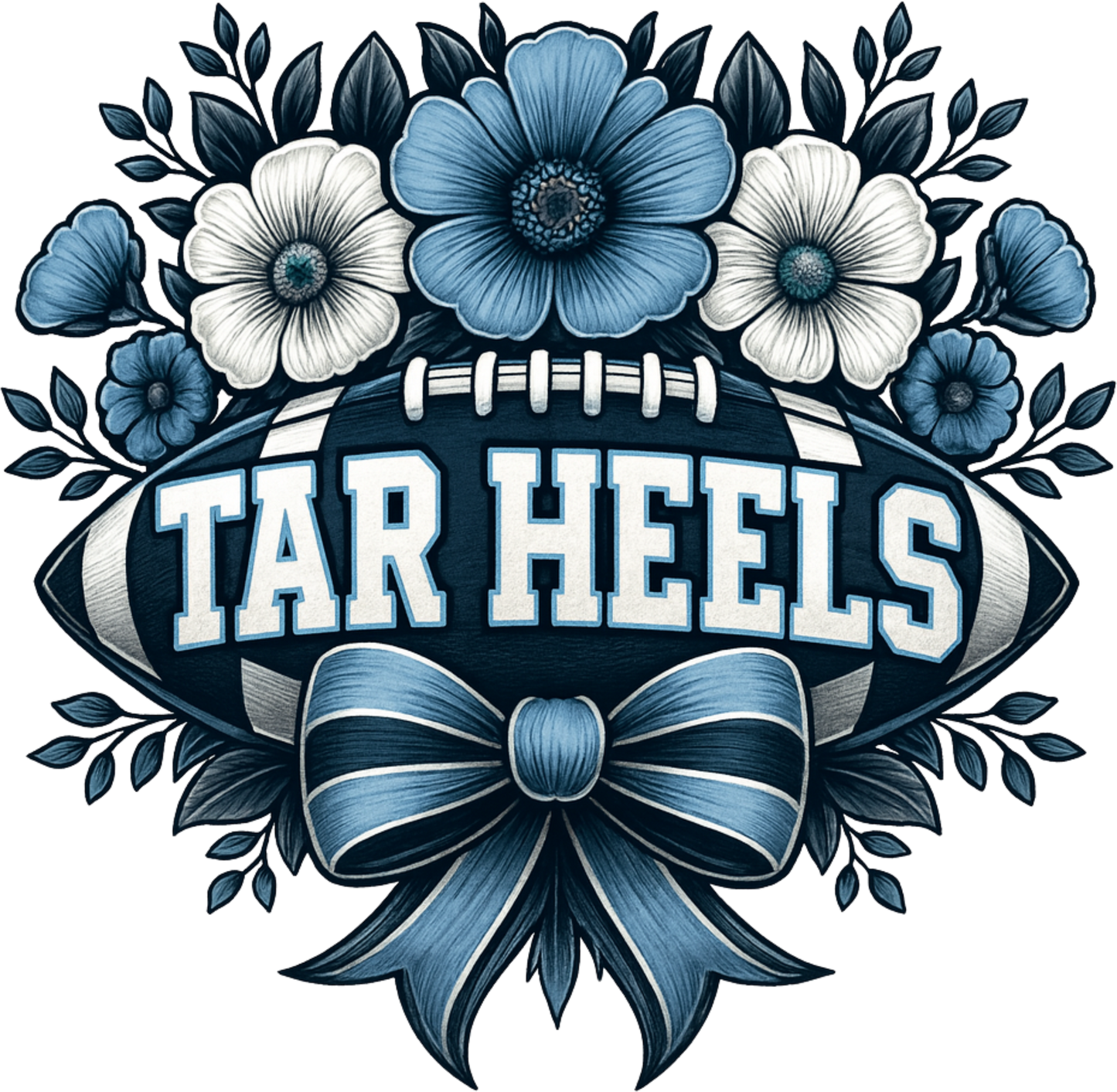North Carolina Tarheels Football Coquette