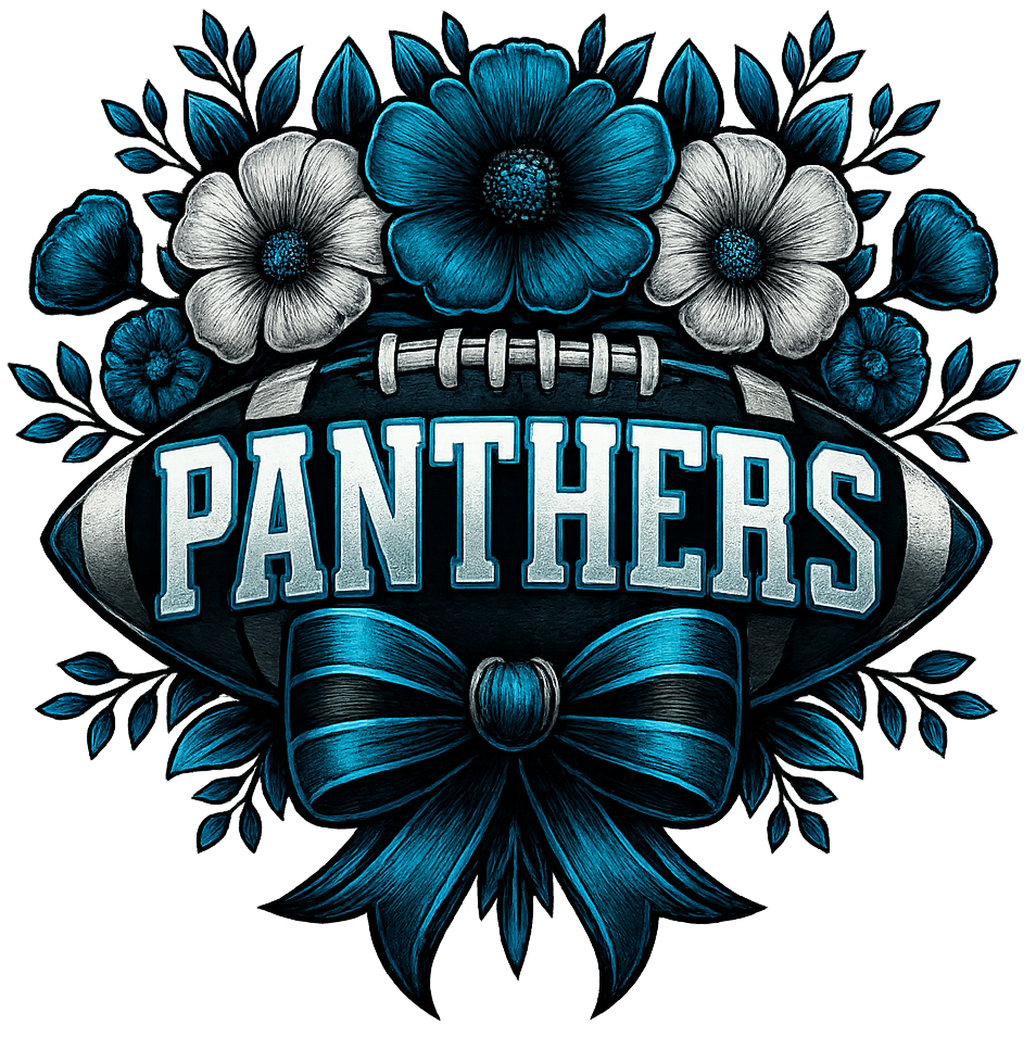 Panthers Football Coquette - White Letters