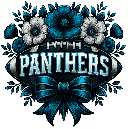 Panthers Football Coquette - White Letters