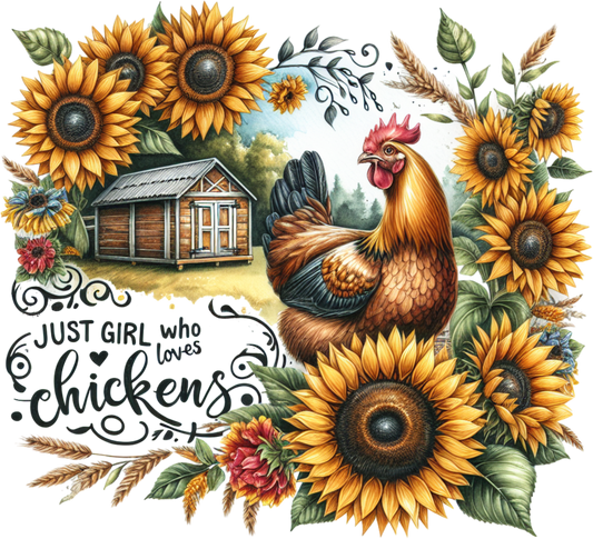 Just A Girl Who Loves Chickens