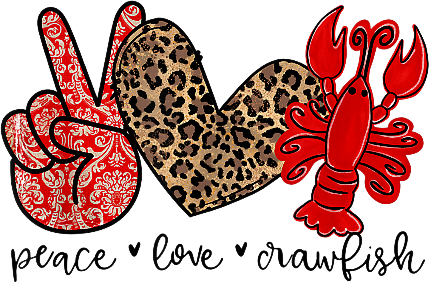 Peace Love Crawfish