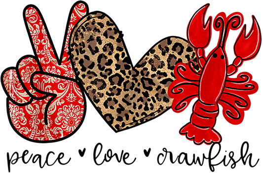 Peace Love Crawfish
