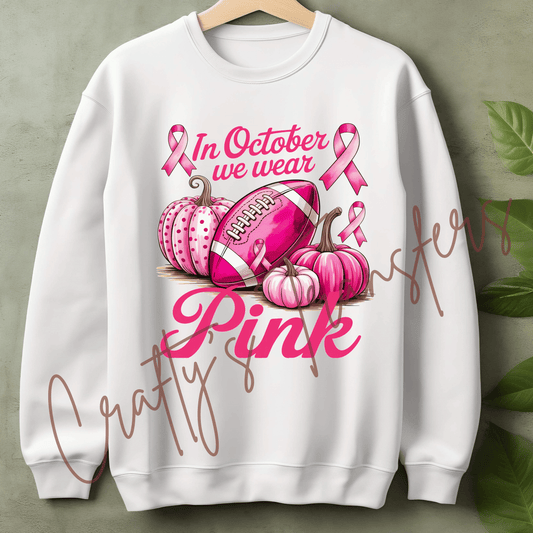 In October We Wear Pink Football, Breast Cancer Awareness