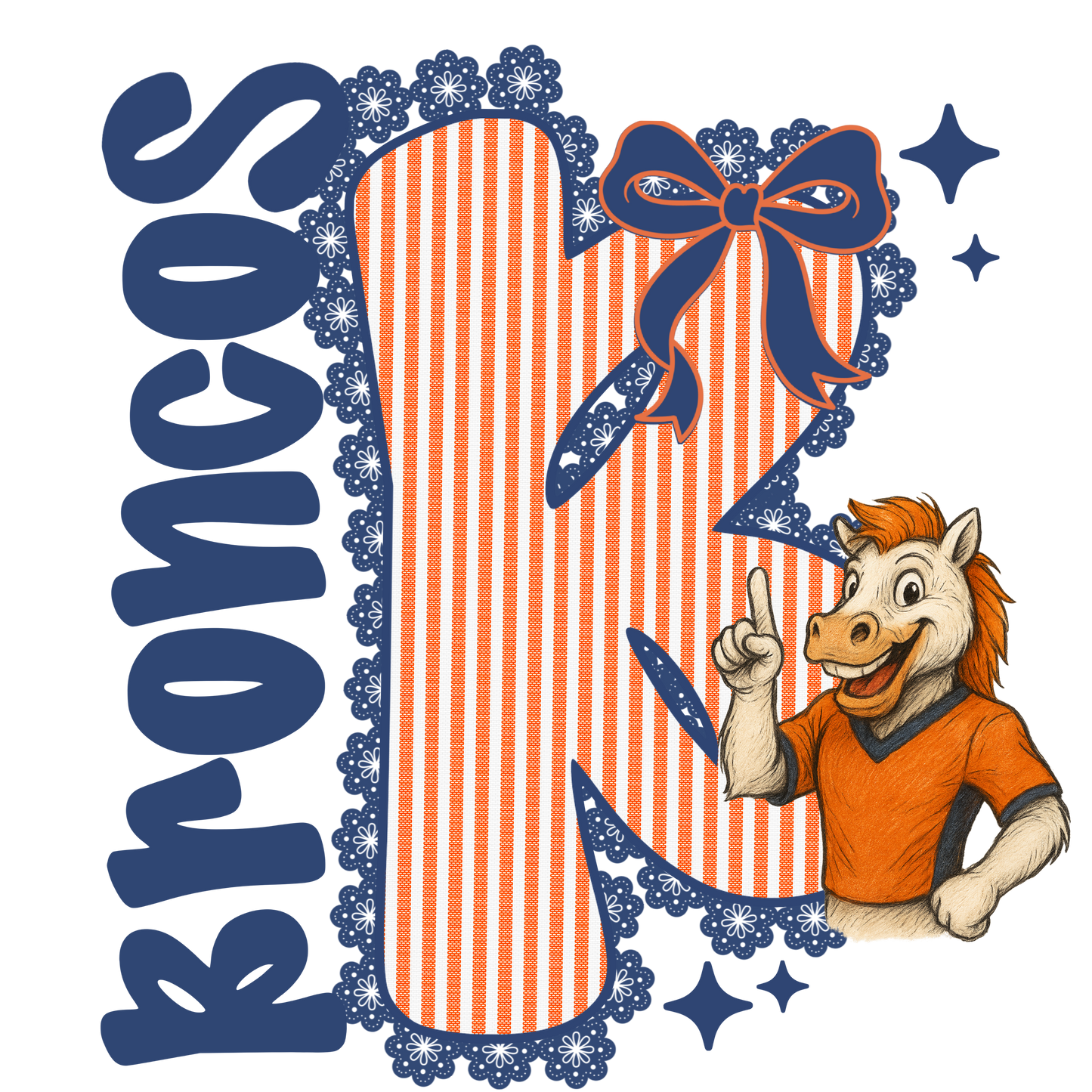 Broncos Seersucker