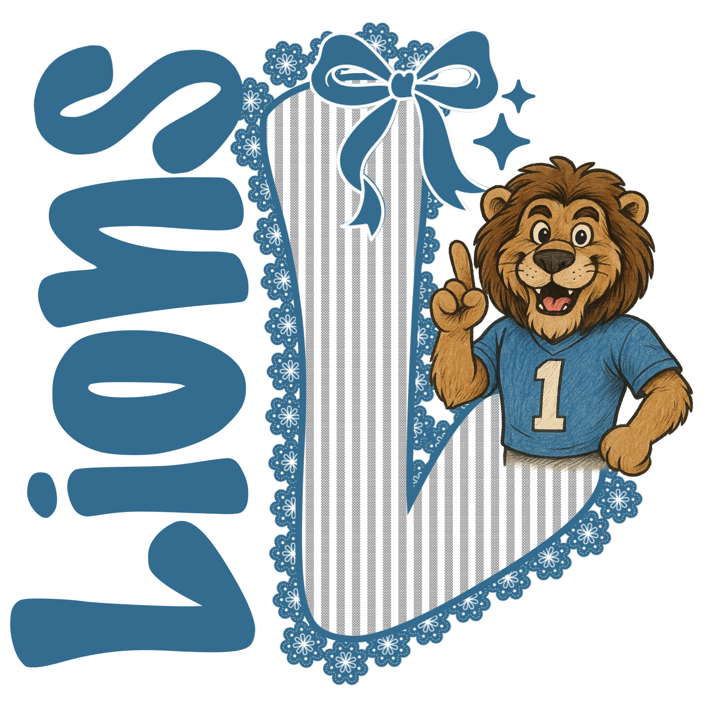 Lions Seersucker