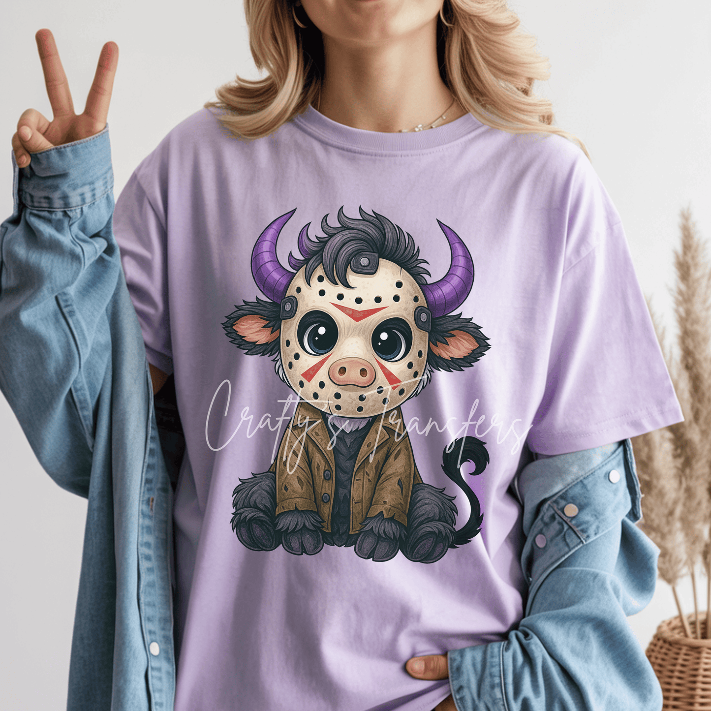 Jason Vorhees Highland Cow