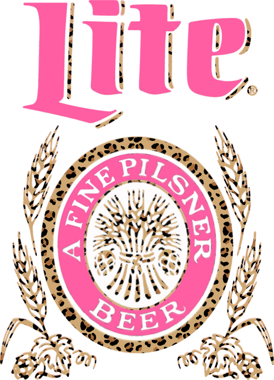 Miller Light Cheetah Print & Pink