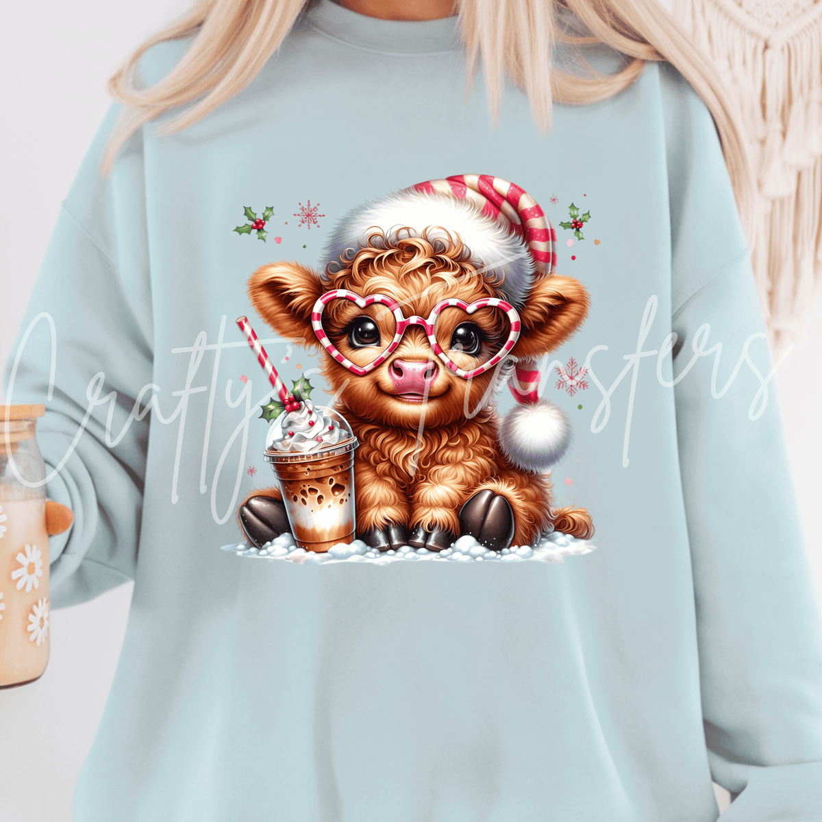 Christmas Coffee Highland Cow