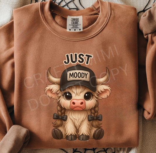 Just Moody Highland Cow